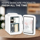 YSSOA Portable Mini Fridge, 4L Cooler/Warmer Compact Refrigerators - White - Brand New
