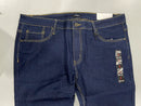 BLU ROCK MEN'S DENIM STRETCH SLIM FIT FLEX JEANS - SIZE: MEN 36X30 - DARK WASH - Brand New
