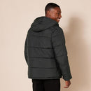 AE2018150 AMAZON ESSENTIALS MEN'S HEAVYWEIGHT HOODED PUFFER COAT SIZE 2XL Black - Like New