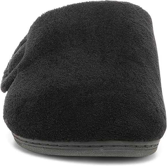 10000148001 VIONIC WOMEN'S INDULGE GEMMA MULE SLIPPERS BLACK SIZE 11 - Like New
