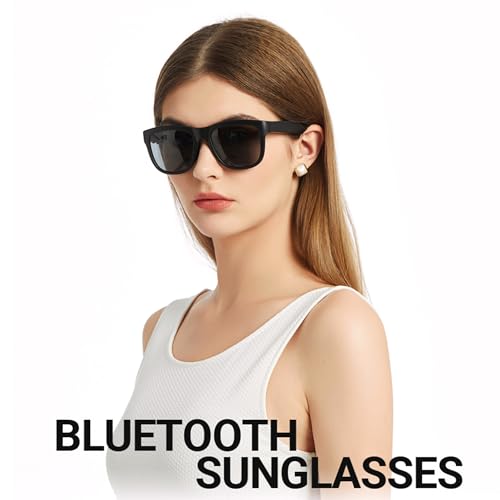 ENZEMIT Smart Bluetooth Audio Sunglasses Speaker Relax Capable GS01 - Black - Like New