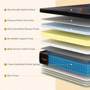 Queen Mattress, 14 Inch Plush Hybrid Mattress, Soft Memory Foam - Brand New