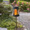 GENERIC ALL WEATHER SOLAR LANTERN AUTOMATIC LIGHT CONTROL CONVENIENCE - BLACK - Like New