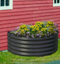 OLLE GARDENS 17" TALL DECORATIVE SEMI-CIRCLE RAISED GARDEN BED - GRAY - Like New