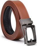 MARK FRED RATCHET Belts for Men, Two Sided Mens Belt, Cognac Brown Straps Like New