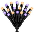 Touch Of ECO Solar GOBLINLITES Halloween LED String Lights TOE257 Orange/Purple Like New
