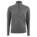 SPYDER SPYDER MEN'S CUT FLEECE 1/4 ZIP PULLOVER - SIZE: MEN M - POLAR - Brand New