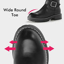 Hawkwell Women's Black Knee High Riding Boots - PU leather, Size 7 M US - Brand New