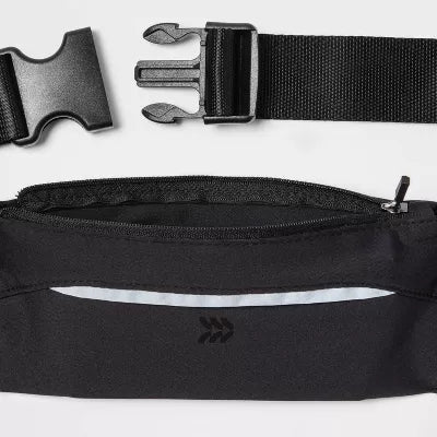 ALL IN MOTION PHONE WAIST PACK,RECYCLED POLYESTER, FANNY PACK - BLACK - Like New