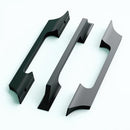LUXSAMG 5 PACK CABINET PULLS SOLID ALLOY 5.04" (128MM) HOLE CENTER - BLACK - Brand New