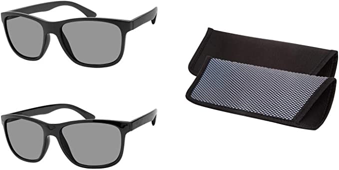 NOAH READING SUNGLASSES, 2 PAIRS - Choose Magnification New