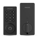 PHILIPS SMART WI-FI DOOR LOCK PUSH BUTTON LIGHTED KEYPAD PIN CODE - MATTE BLACK - Like New