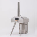 Qubestove Q-STOVE 12" OUTDOOR WOOD PELLET PIZZA OVEN WITH AUTO ROTATING - SILVER - Like New