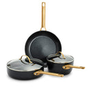 GREENPAN RESERVE HARD ANODIZED CERAMIC 5 PIECE COOKWARE SET CC003799-001 - BLACK - Like New