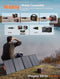 PROGENY 120W Portable Solar Panel USB-C Kickstand Foldable PARALLEL-120W - Black - Like New