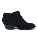 SODA SWEETEN WOMEN'S FASHION ANKLE BOOTIE HEEL SIZE: WOMEN 8 BLACK SWEETEN - Like New
