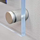 Azar Displays 105536 Floating Acrylic Wall Frame with Silver Hardware - Brand New