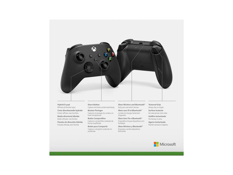 Xbox Wireless Controller - Carbon Black for Xbox Series X|S, Xbox One, and