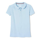FRENCH TOAST TODDLER GIRLS SHORT SLEEVE PETER PAN COLLAR POLO - SIZE L - BLUE - Brand New