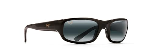 MAUI JIM STINGRAY 103-02 FRAME GLOSS BLACK LENSES NEUTRAL GREY 55/22MM - Like New