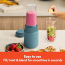 BELLA 6 PCS PORTABLE ROCKET BLENDER, JUICER & SMOOTHIE MAKER - SURF - Like New