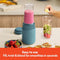 BELLA 6 PCS PORTABLE ROCKET BLENDER, JUICER & SMOOTHIE MAKER - SURF - Like New