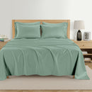 KATHY IRELAND HOME 1000 THREAD EGYPTIAN COTTON 6-PIECE SHEET SET, KING - GREEN - Like New
