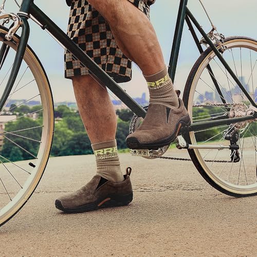 J60787 MERRELL MEN'S JUNGLE LEATHER SLIP-ON SHOE - SIZE: MEN 10.5 - GUNSMOKE - Like New