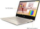 HP PAVILION X360 14 FHD TOUCH I5-10210U 8GB 256GB SSD FPR GOLD 14M-DH1003DX Like New