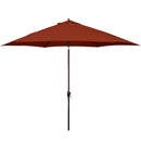 ASTELLA 11-FT ALUMINUM RED PUSH-BUTTON TILT MARKET PATIO UMBRELLA - RED - Like New