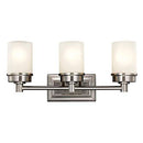 MOTINI 3-Light Vanity Light Fixture Sconce 3-3922-1-101-3 Finish Brushed Nickel - Brand New