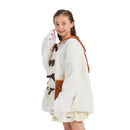 SLDFMV GIRLS PULLOVER HOODIE HOODED JACKET WITH EARS POCKETS Size: 9-10 - WHITE - Like New