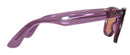 RAY BAN WAYFARER RB2140 SUNGLASSES - FRAME:TRANSPARENT - LENS: VIOLET/ORANGE - Like New