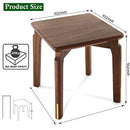 BOGAOJC 10" Modern Style Black Walnut Wooden Stools Backless 1pc, Walnut - Brand New