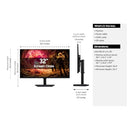 SAMSUNG 32” ODYSSEY G5 SERIES QHD GAMING MONITOR 180HZ, LS32FG502ENXZA - BLACK - Like New
