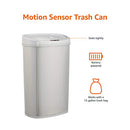 Amazon Basics 50 Liters / 13.2 Gallon Motion Sensor Trash with Liner -Stainless - Like New