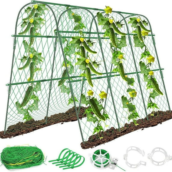 WHATEVER YOU LIKE-U-SHAPE GARDEN TRELLIS FOR CLIMBING PLANTS - GREEN - Like New