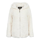 Madden Girl Women's Sherpa Zip Up Jacket Black Small - Brand New