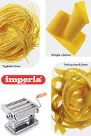 IMPERIA TITANIA PASTA MAKER MACHINE IS 100% MADE IN ITALY- SILVER - Like New
