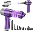 EYYA HANDHELD CAR VACUUM CLEANER CORDLESS, 15000PA HIGH - PURPLE/SILVER - Like New