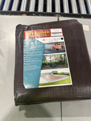 SUPER COVER TARP COVER HEAVY DUTY (20MIL) 12X16 - BLACK/BROWN - Like New
