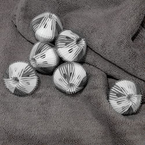 LAUNDRY 360 6-PACK JUMBO LINT AND HAIR REMOVING WASH BALLS - GRAY - Brand New