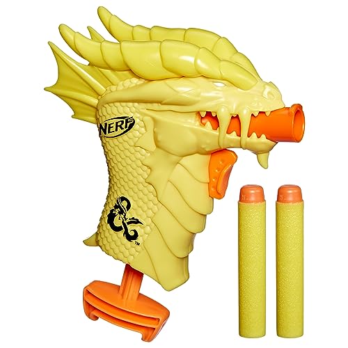 NERF MICROSHOTS DUNGEONS & DRAGONS PALARANDUSK BLASTER F6273 - YELLOW - Brand New