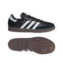 ADIDAS SAMBA LEATHER TRAINERS - SIZE: MEN 5 (AU/UK M4.5) - BLACK/WHITE - Like New