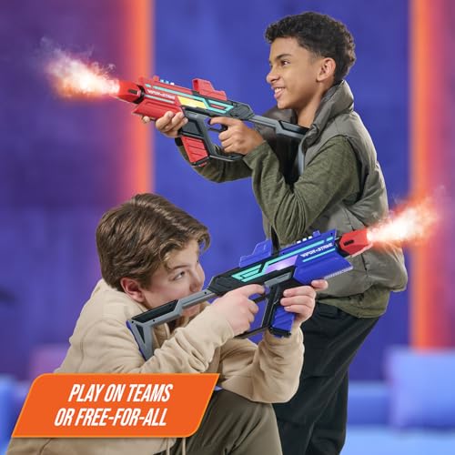 VAPOR STRIKE HYPERBURST BLASTERS 2 PLAYER - SHOOTERPACK - RED/BLUE - Like New