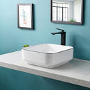 Davivy 15'' Square Vessel Sink, Bathroom Sinks Above Counter, B0B1P6G8SK - Brand New