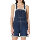 AMAZON ESSENTIALS WOMEN DENIM SHORT OVERALL DARK WASH M - Brand New