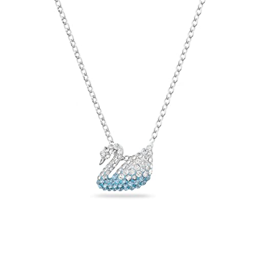 SWAROVSKI ICONIC SWAN PENDANT - BLUE & WHITE - Like New