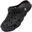 WOUEOI Men and Women Slippers Sandals Unisex Clogs D-Black Women 8/Men 7 - Like New