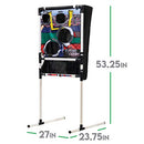 FRANKLIN SPORTS KIDS FOOTBALL TARGET TOSS WITH MINI FOOTBALLS - BLACK - Like New